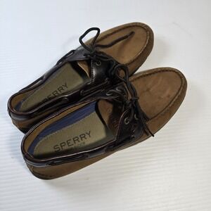 Sperry Top-Sider Men's Size 9M Leeward 2-Eye Brown Buck Boat Shoes